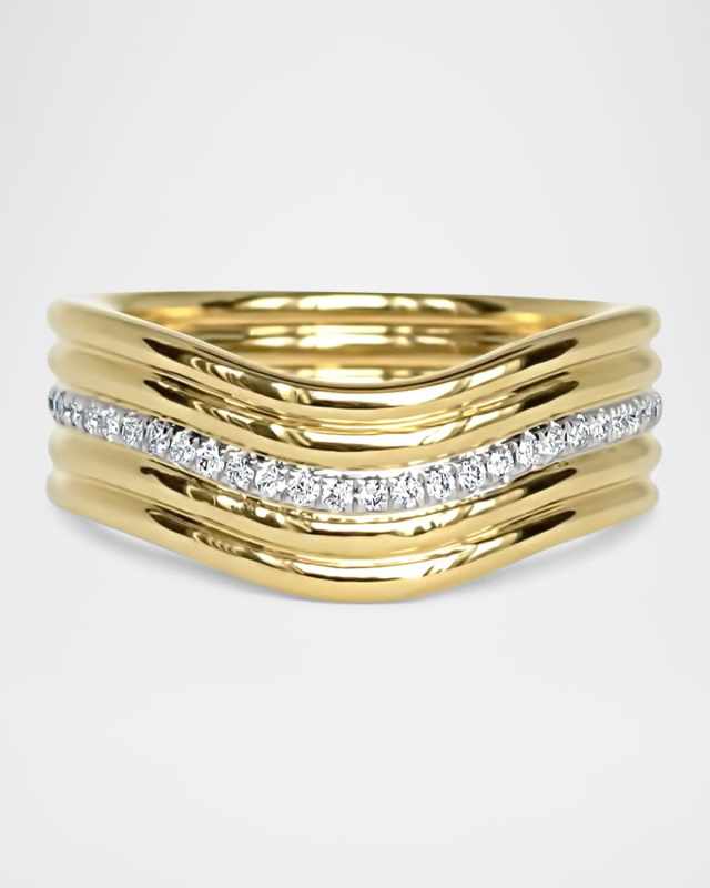 18K Berceau Diamond Cinq Ring